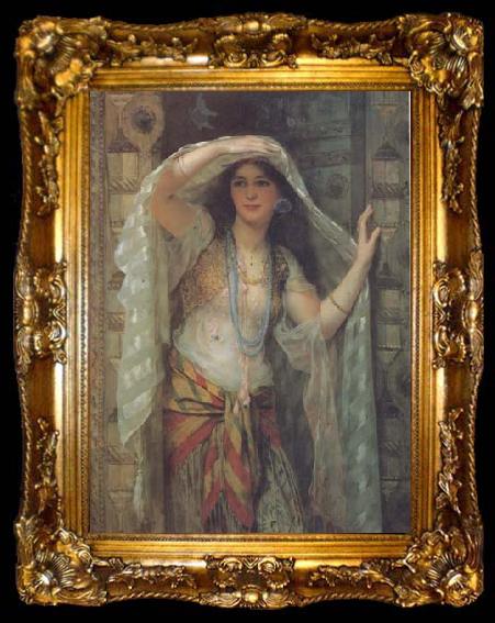 framed  William Clarke Wontner Safe,One of the Three Ladies of Bagdad (mk32), ta009-2